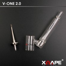 XVAPE V-One 2.0 Replacement Glass Bubbler Mouthpiece with Magnetic Dab Tool
